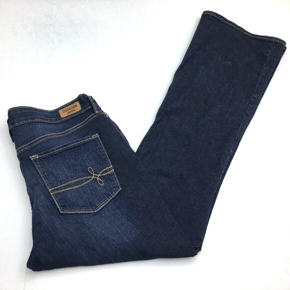 Levi's Denizen Jeans Women's Modern Boot Cut Stretch Dark Wash size 12 length 32 - Picture 1 of 10